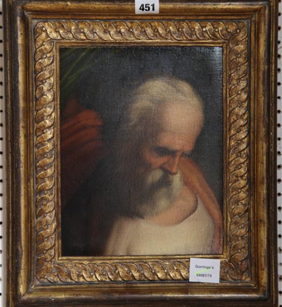 Old Master, oil, beared man